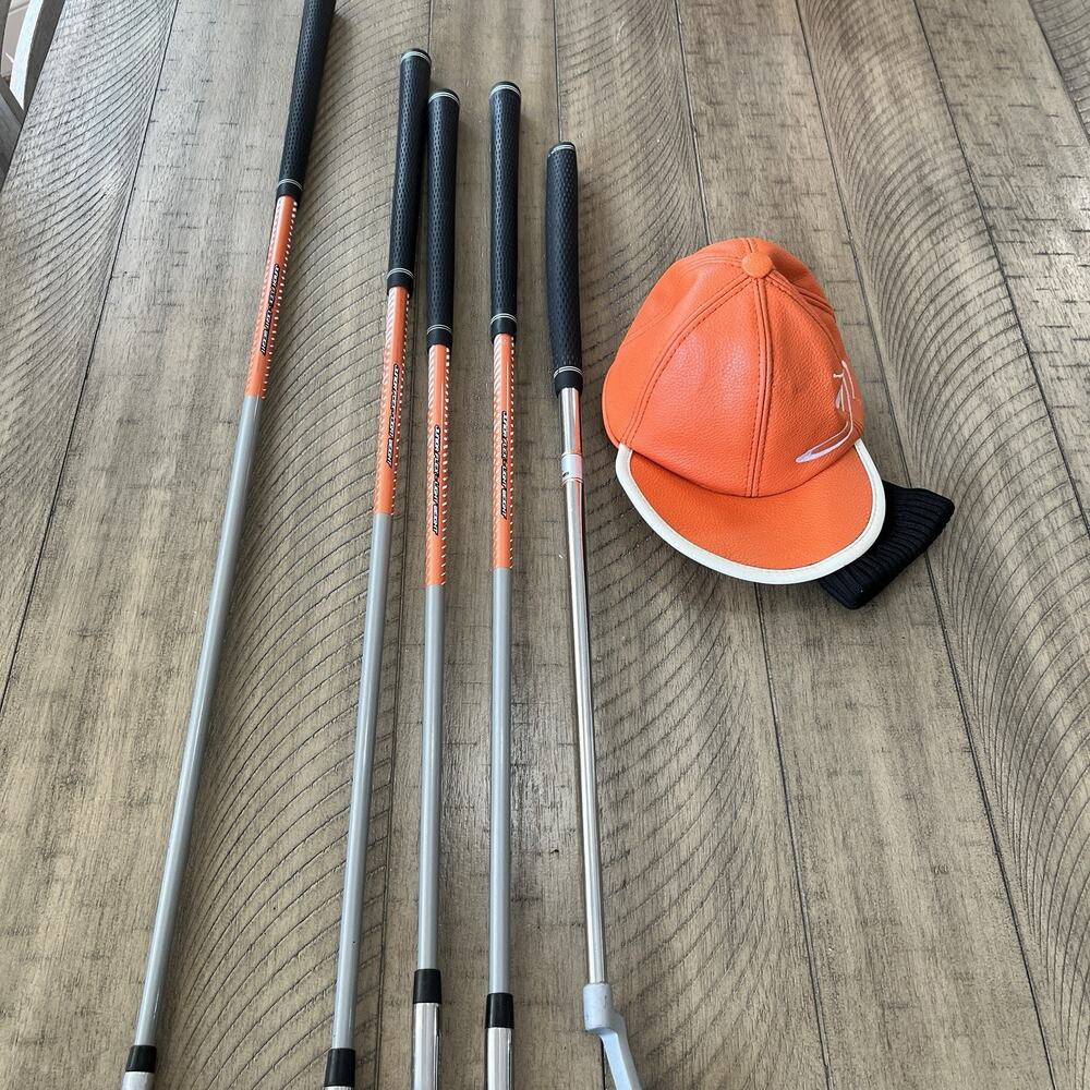 Cobra Go Time Jr Rickie Fowler 5-Club Golf Set Driver Hybrid 9i SW Putter Bag RH - Picture 9 of 15